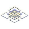 Миниатюра фото потолочная светодиодная люстра profit light 8075/4+1 chr | 220svet.ru