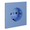 Миниатюра фото накладка для розетки с заземлением и защитными шторками voltum s70 vls000715 (деним) | 220svet.ru