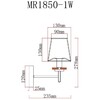 Миниатюра фото бра myfar daniel mr1850-1w | 220svet.ru