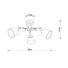 Миниатюра фото потолочная люстра на штанге arte lamp glassy a5078pl-3bk | 220svet.ru