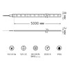 Миниатюра фото светодиодная влагозащищенная лента gauss 4,8w/m 60led/m 2835smd теплый белый 5m 311000105 | 220svet.ru