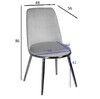 Миниатюра фото стул велюр garda decor 76ar-24gold | 220svet.ru