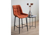 Миниатюра фото барный стул woodville челси терракотовый / черный 632575 | 220svet.ru