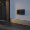 Миниатюра фото розетка с подсветкой черный матовый werkel w1171408 | 220svet.ru