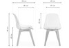 Миниатюра фото пластиковый стул woodville vart clear белый 15696 | 220svet.ru