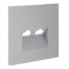 Миниатюра фото накладка для розетки компьютерной двойной rj45+rj45 кат.6 voltum s70 vls001416 (серый) | 220svet.ru
