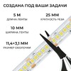 Миниатюра фото светодиодная лента apeyron 14,4w/m 240led/m 2835smd холодный белый 5m 00-505 | 220svet.ru