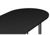 Миниатюра фото стол деревянный woodville хьюго черная шагрень пленка 620415 | 220svet.ru