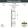 Миниатюра фото светильник уличный настенный fumagalli franca 90-2l wall  3a7.003.000.wxu2l | 220svet.ru