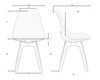 Миниатюра фото стул обеденный набор 4 шт dobrin harry lmzl-pp635p-n-13284 | 220svet.ru