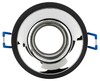 Миниатюра фото светильник встраиваемый декоративный эра kl103 bk/ch под лампу mr16 gu5.3 черный/хром б0056355 | 220svet.ru