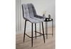 Миниатюра фото барный стул woodville челси светло-серый / черный 632541 | 220svet.ru