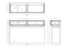 Миниатюра фото консоль зеркальная с двумя ящиками garda decor kfg075 | 220svet.ru