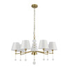 Миниатюра фото подвесная люстра lumion sut 8410/7 латунь | 220svet.ru