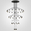 Миниатюра фото подвесная люстра imperium loft vibia wireflow chandelier 0378 led suspension 75393-22 | 220svet.ru