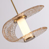 Миниатюра фото подвесной светодиодный светильник delight collection md24020901-1a gold/cognac | 220svet.ru