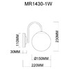 Миниатюра фото бра myfar mr1430-1w | 220svet.ru