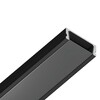 Миниатюра фото профиль накладной для светодиодной ленты ambrella illumination gp1700bk/bk | 220svet.ru