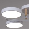 Миниатюра фото светильник потолочный reluce 03322-0.3-08 wh+wood | 220svet.ru
