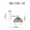 Миниатюра фото бра myfar hloya mr1780-1w | 220svet.ru