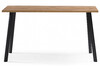 Миниатюра фото стол деревянный woodville тринити лофт 120x80x75 25 мм дуб вотан / черный матовый 539242 | 220svet.ru