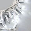 Миниатюра фото гирлянда нить с эффектом бегущий огонь 2,3м белая 24в, 190 led, провод белый пвх, ip54 ltc pst190-8-1w | 220svet.ru