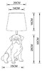 Миниатюра фото настольная лампа arte lamp bobby a1512lt-1bk | 220svet.ru