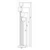 Миниатюра фото торшер escada denver 1109/4 chrome/beige | 220svet.ru