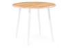 Миниатюра фото стол деревянный woodville абилин 90 дуб вотан / белый матовый 507214 | 220svet.ru