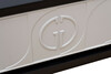 Миниатюра фото тумбочка прикроватная черно/серая garda decor gd-00002 | 220svet.ru